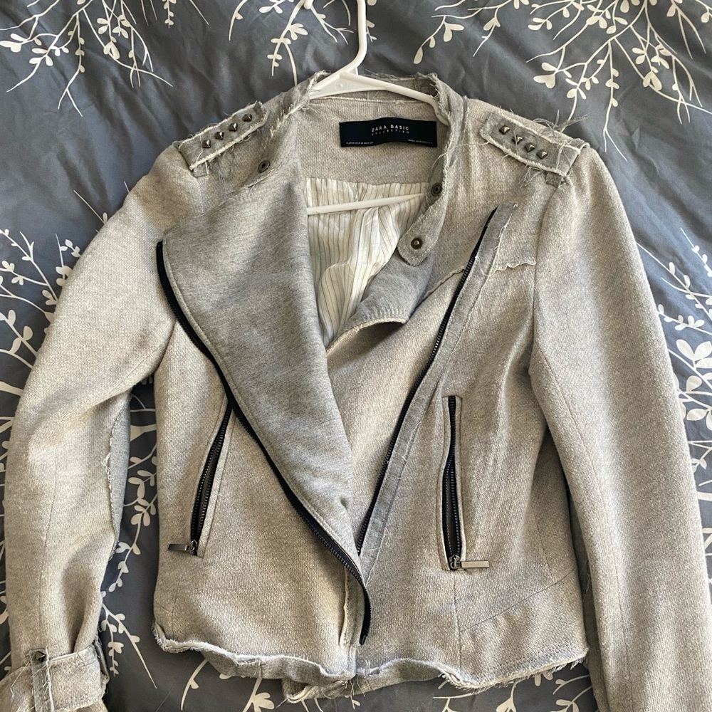 Zara grey fall jacket